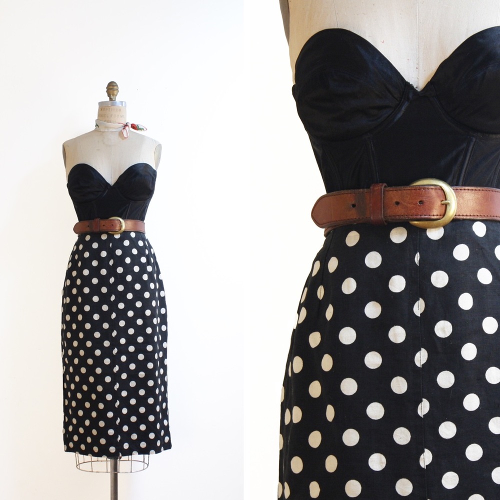 1960s linen skirt size small/medium